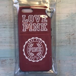 iPhone 6 PINK cardholder rubber phone case